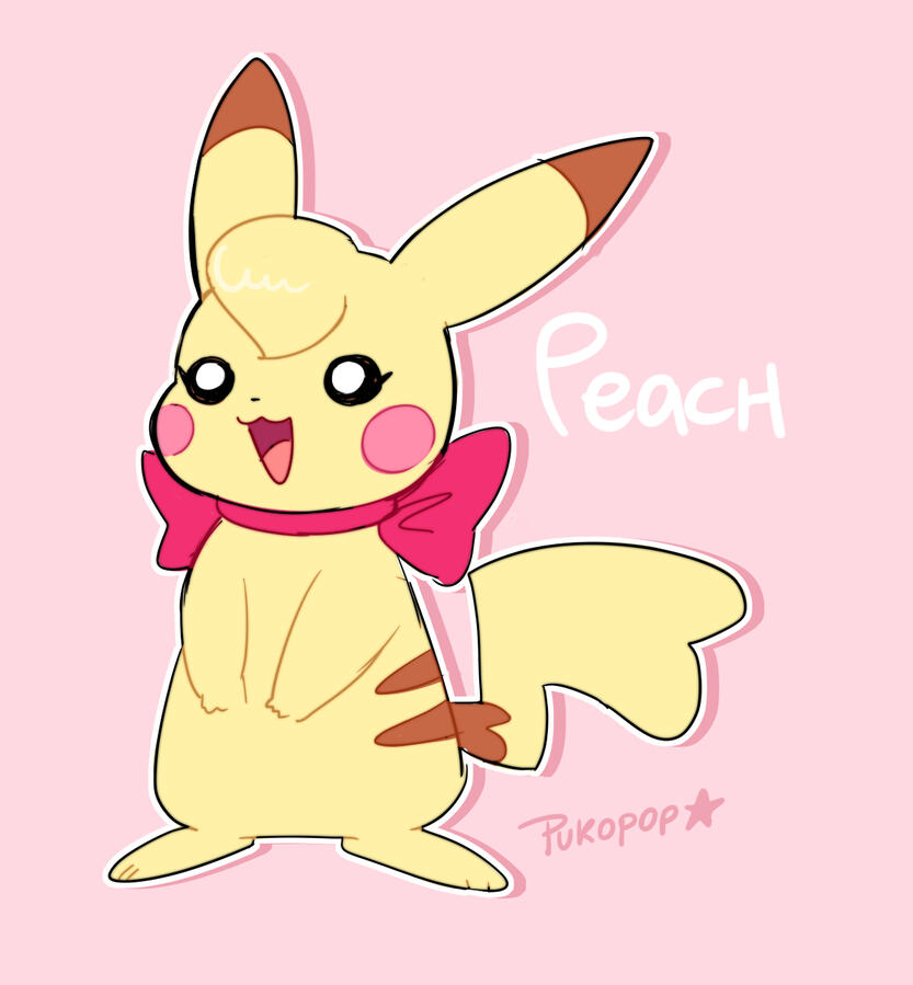 Peach pikachu (adult female)